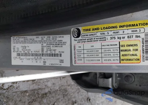 2019 Ford Fiesta S from USA, damaged, VIN 3FADP4AJ6KM126333